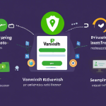 Create an image that depicts the concept of using IPVanish free VPN services, highlighting both the benefits and drawbacks. On one side of the image, show a user enjoying secure and private internet browsing with icons representing privacy, security, and unrestricted access. On the other side, depict potential downsides such as slower connection speeds, limited server locations, and possible data caps. Use a split-screen design with contrasting colors to emphasize the pros and cons of using free VPN services.